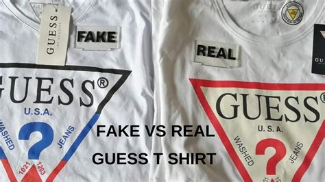 guess fake vs real t shirt